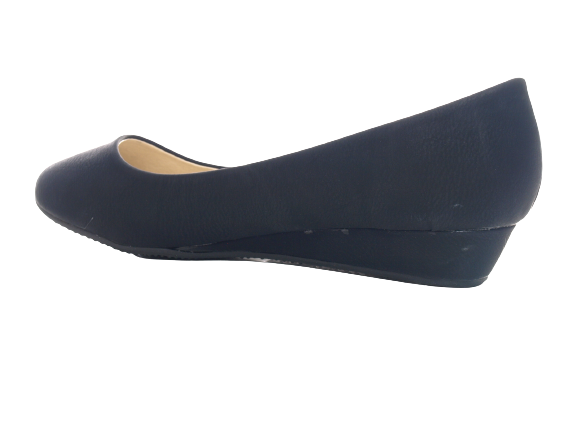 Ballerines mocassins à semelles compensées pour femmes, chaussures à enfiler, décontractées, noir # 1111