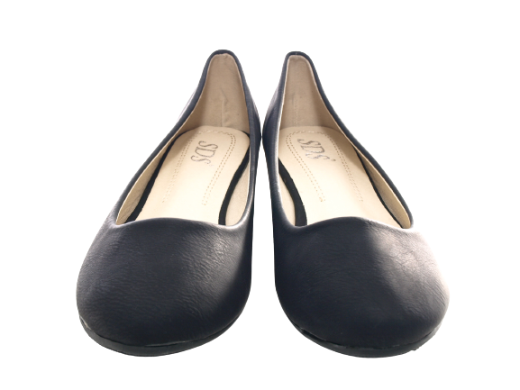 Ballerines mocassins à semelles compensées pour femmes, chaussures à enfiler, décontractées, noir # 1111