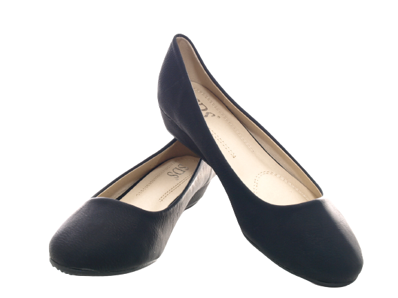 Ballerines mocassins à semelles compensées pour femmes, chaussures à enfiler, décontractées, noir # 1111
