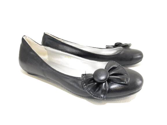 Women's Slip-On Shoes Ballerinas Loafers Moccasins Slip-On Flats Casual Black # 2391