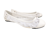 Damen Slipper Halbschuhe Ballerina Loafer Mokassins Slip On Flats Freizeit White # 298