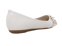 Damen Slipper Halbschuhe Ballerina Loafer Mokassins Slip On Flats Freizeit White # 1876