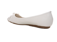 Damen Slipper Halbschuhe Ballerina Loafer Mokassins Slip On Flats Freizeit White # 1876