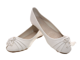 Damen Slipper Halbschuhe Ballerina Loafer Mokassins Slip On Flats Freizeit White # 1876