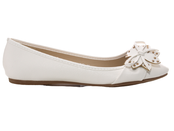 Women's Slip-On Shoes Ballerinas Loafers Moccasins Slip-On Flats Casual White # 9617
