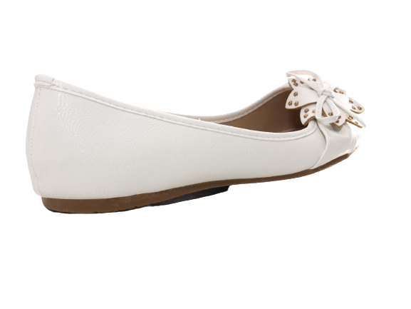 Women's Slip-On Shoes Ballerinas Loafers Moccasins Slip-On Flats Casual White # 9617