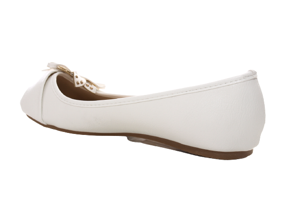 Women's Slip-On Shoes Ballerinas Loafers Moccasins Slip-On Flats Casual White # 9617