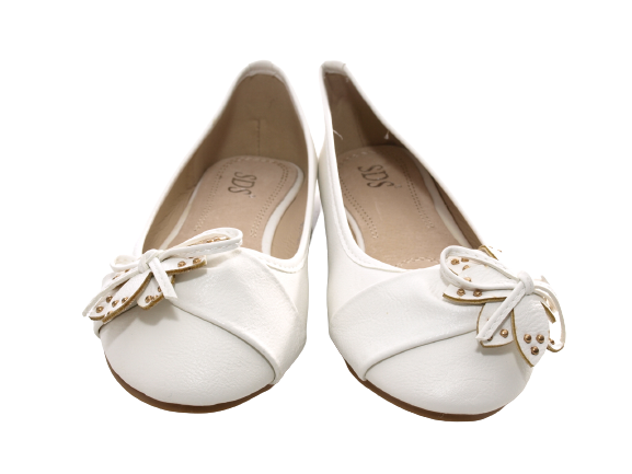Women's Slip-On Shoes Ballerinas Loafers Moccasins Slip-On Flats Casual White # 9617
