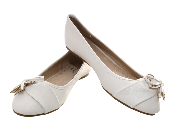 Women's Slip-On Shoes Ballerinas Loafers Moccasins Slip-On Flats Casual White # 9617