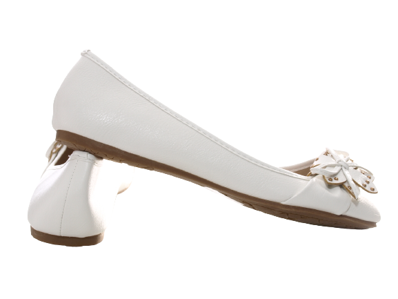 Women's Slip-On Shoes Ballerinas Loafers Moccasins Slip-On Flats Casual White # 9617
