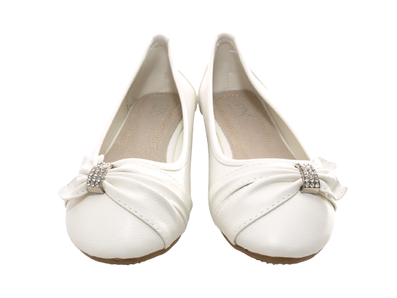 Chaussures femme ballerines mocassins slip-on plates décontractées blanc # 8187