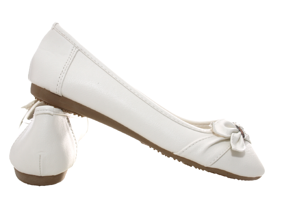 Chaussures femme ballerines mocassins slip-on plates décontractées blanc # 8187