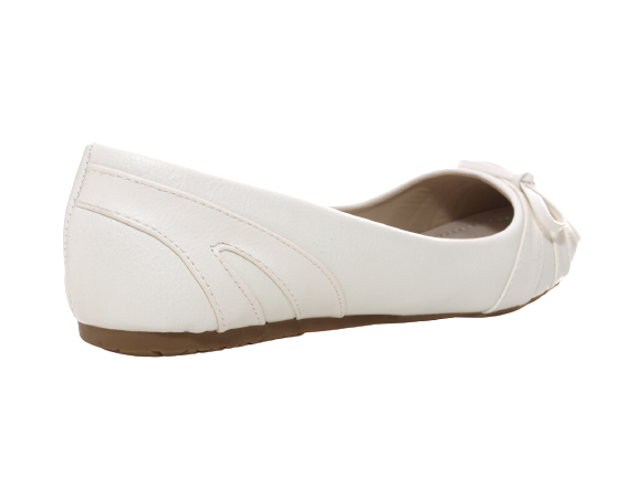 Damen Slipper Halbschuhe Ballerina Loafer Mokassins Slip On Flats Freizeit White # 5998