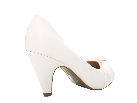 Women's High Heels Bridal Shoes Wedding Evening Shoes Pumps Strappy White # 7429