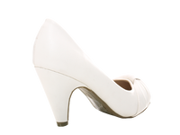 Damen High Heels Brautschuhe Hochzeit Abendschuhe Pumps Riemen White # 7429
