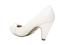 Damen High Heels Brautschuhe Hochzeit Abendschuhe Pumps Riemen White # 7429