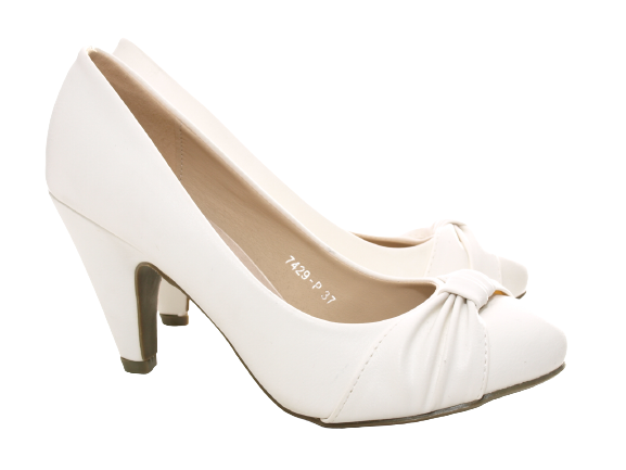 Women's High Heels Bridal Shoes Wedding Evening Shoes Pumps Strappy White # 7429