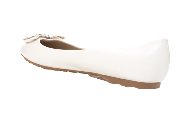 Ballerines mocassins à enfiler pour femmes, chaussures basses, décontractées, blanc # 38