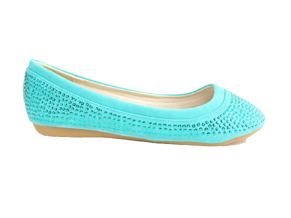 Ballerines mocassins sans lacets pour femmes, chaussures plates décontractées, vert # 5985