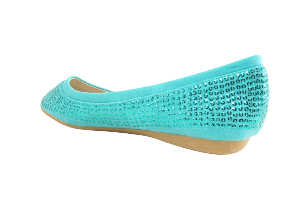 Ballerines mocassins sans lacets pour femmes, chaussures plates décontractées, vert # 5985