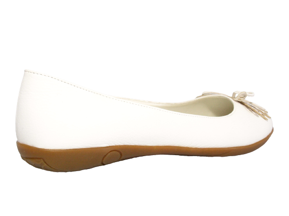 Ballerines Mocassins Slip-on pour femmes, chaussures plates décontractées, blanc # 139522