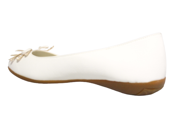 Ballerines Mocassins Slip-on pour femmes, chaussures plates décontractées, blanc # 139522