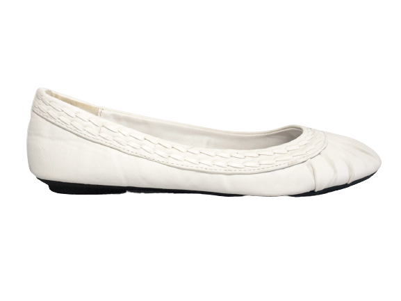 Ballerines mocassins à enfiler pour femme chaussures basses décontractées blanc # 71982