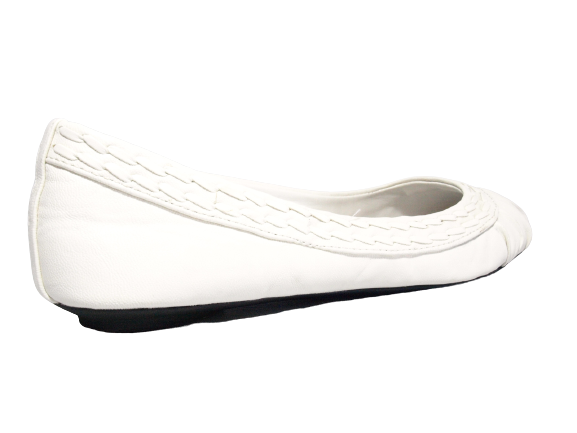 Ballerines mocassins à enfiler pour femme chaussures basses décontractées blanc # 71982