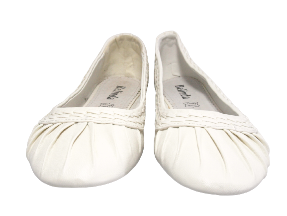 Ballerines mocassins à enfiler pour femme chaussures basses décontractées blanc # 71982