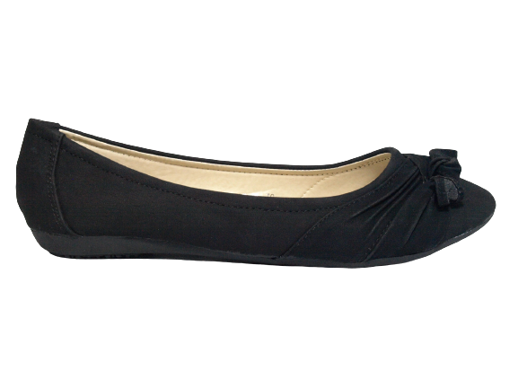 Chaussures femme ballerines mocassins sans lacets plates décontractées noir # 3687