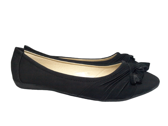 Chaussures femme ballerines mocassins sans lacets plates décontractées noir # 3687