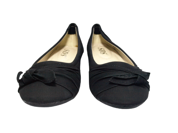 Chaussures femme ballerines mocassins sans lacets plates décontractées noir # 3687