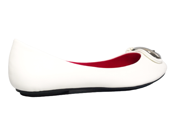 Ballerines mocassins à enfiler pour femmes, chaussures basses, style décontracté, blanc # 6845