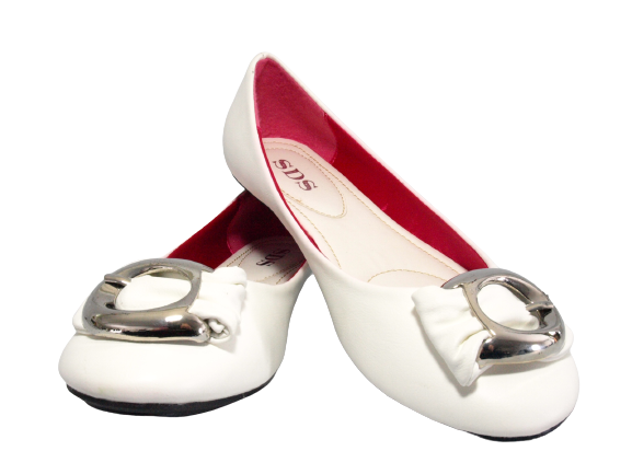 Ballerines mocassins à enfiler pour femmes, chaussures basses, style décontracté, blanc # 6845