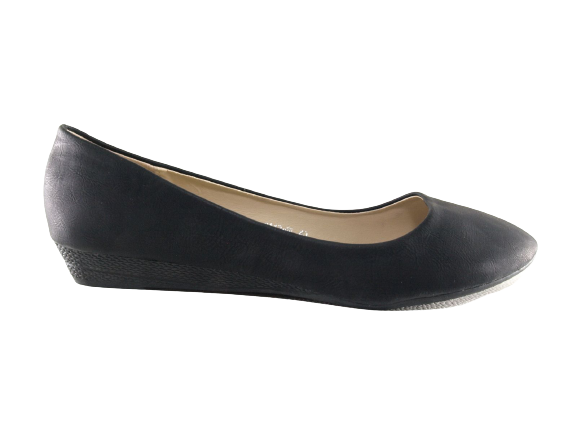 Ballerines à semelles compensées pour femmes, mocassins slip-on, chaussures plates décontractées, noir # 8112