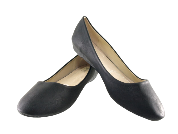 Ballerines à semelles compensées pour femmes, mocassins slip-on, chaussures plates décontractées, noir # 8112