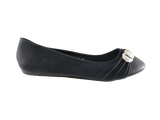 Damen Slipper Halbschuhe Ballerina Loafer Mokassins Slip On Flats Freizeit Black # 8274