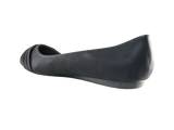 Damen Slipper Halbschuhe Ballerina Loafer Mokassins Slip On Flats Freizeit Black # 8274