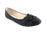 Damen Slipper Halbschuhe Ballerina Loafer Mokassins Slip On Flats Freizeit Black # 5739