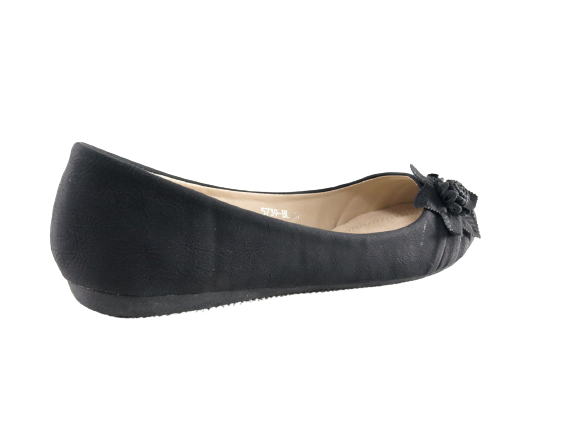 Chaussures femme ballerines mocassins slip-on plates décontractées noir # 5739