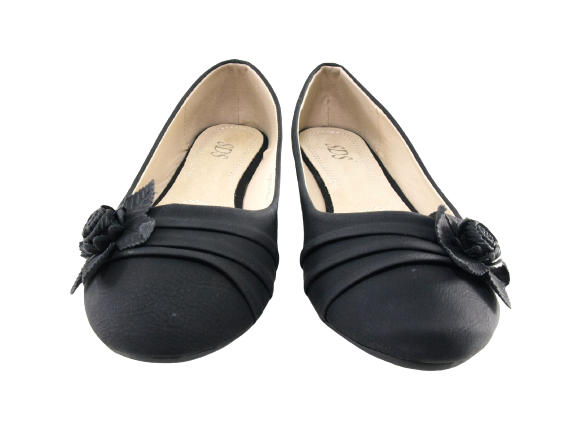 Chaussures femme ballerines mocassins slip-on plates décontractées noir # 5739