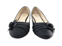 Damen Slipper Halbschuhe Ballerina Loafer Mokassins Slip On Flats Freizeit Black # 5739