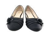 Damen Slipper Halbschuhe Ballerina Loafer Mokassins Slip On Flats Freizeit Black # 5739