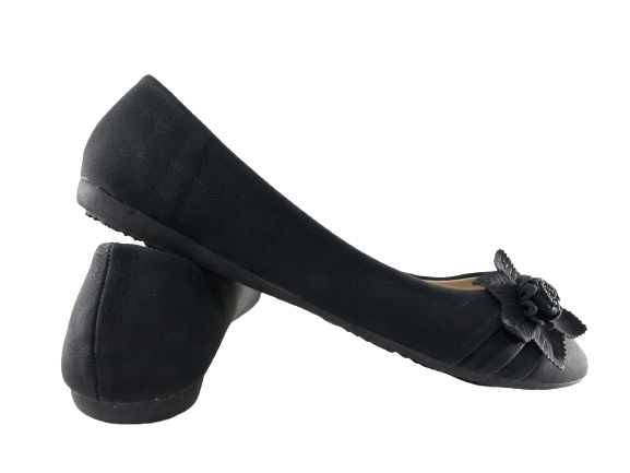 Chaussures femme ballerines mocassins slip-on plates décontractées noir # 5739