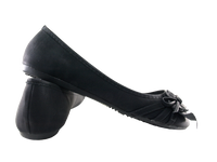 Damen Slipper Halbschuhe Ballerina Loafer Mokassins Slip On Flats Freizeit Black # 1876