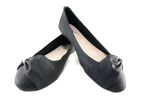 Damen Slipper Halbschuhe Ballerina Loafer Mokassins Slip On Flats Freizeit Black # 9707