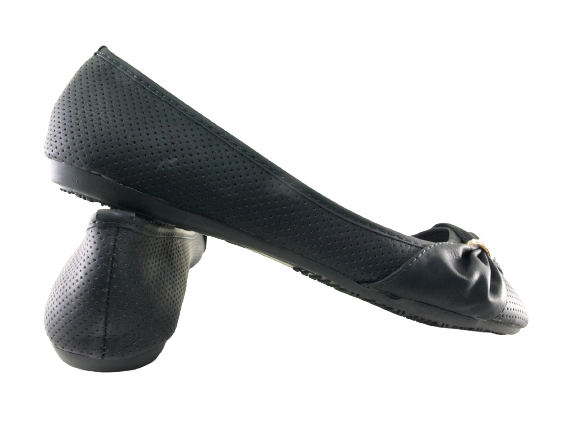 Damen Slipper Halbschuhe Ballerina Loafer Mokassins Slip On Flats Freizeit Black # 9707