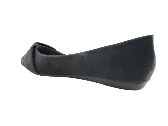 Mocassins ballerines chaussures basses pour femmes slip-on plates décontractées noir # 6374