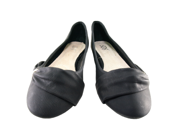 Mocassins ballerines chaussures basses pour femmes slip-on plates décontractées noir # 6374