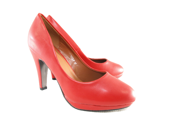 Damen High Heel Plateau Pumps Abendschuhe Stilettos Red # 7572